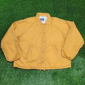 Vintage 1984 Champion Lite Softball Coach Jacket 2XL 28x28 Yellow